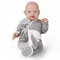 Vollence 40 cm Ganzkörper-Silikon Babypuppen, Weiche Silikonpuppen Ganzkörper-Silikonbaby, Sammlerpuppen, Babyspielzeug, Lehrpuppen - Junge