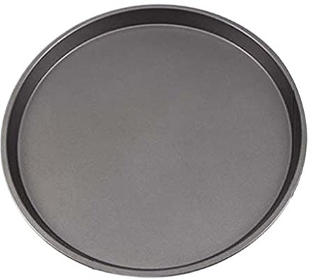 Bandeja redonda para hornear de 9/10/11/12 pulgadas, fácil de limpiar, regalo para los amantes de la repostería, bandejas redondas de acero al carbono para pizzas, bandejas de silicona para magdalenas
