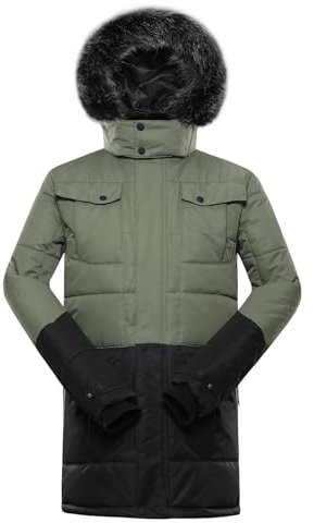 ALPINE PRO EGYP Herren Winterjacke, Outdoor Jacke, Leicht Wanderjacke, Skijacke, Sportjacke, Funktionsjacke, PUFFY Stil, Bergjacke, Winddichte, Wasserdichte und Atmungsaktive Jacke mit Warmfutter