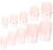 CANIGHT Nails Fake Nails Women French Pearl Flower Press on Set Manicure Accessory Kit