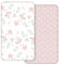2 Stück Jersey Spannbetttuch für das Kinderbett, 100% Mikrofaser- Atmungsaktiv, 120 x 60cm Öko-text100 Gemütliche und leichte Baby Bassinet Laken, Passend für alle Matratzenformen（Rose）