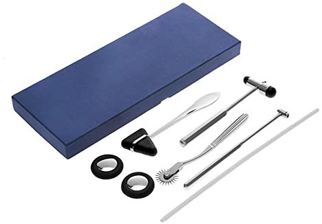 Diheohg Neurologisches Schlagzeug Set Reflexhammer Set, Inkl. Windrad, Babinski Hammer, Buck Hammer, Diagnose Kit