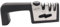 Knife Sharpener 4 in 1 – Mezos 3 Stage Manual Sharpening Tool for Kitchen, Straight & Serrated Knives