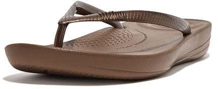 Fitflop Iqushion Ergonomic Flip-flops, Damen Zehentrenner, Braun (Bronze 012), 37 EU (4 UK)