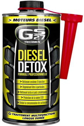 GS27 - Diesel Detox GS27 Technics - Additif Moteur Diesel - Traitement Curatif du Moteur - Action Longue Durée