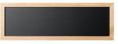 Bi-Office Back2Chalk Essentials Tableau à craie Noir Cadre en Pin 20x60cmm
