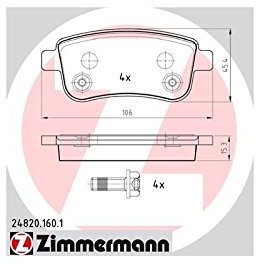 ZIMMERMANN 24820.160.1 Brake Disc