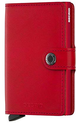 Secrid Unisex Miniwallet Reisezubehör-Kartenhalter im Umschlagformat, Red-Red