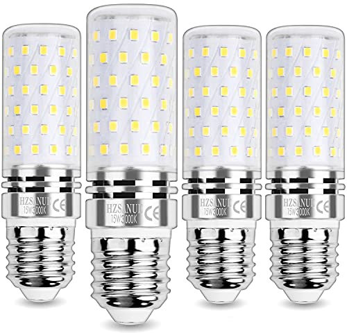 HZSANUE E27 LED Mais Lampen 15W, 3000K Warmweiß, 1700Lm, Edison Schraube Kerze Leuchtmittel, 120W Glühlampen Äquivalent,Nicht Dimmbar, 4er-Pack