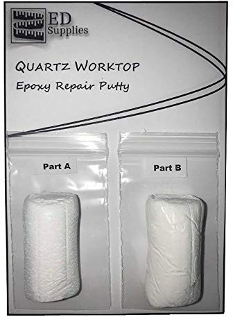 Quartz Sink & Worktop Epoxy Repair Putty – Repairs Chips, Cracks & Similar Damage. 38g (White)