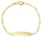 Amor Identarmband Unisex Mädchen Jungen Armschmuck, 12+2 cm, Gold, Kommt in Schmuck Geschenk Box, 2014337