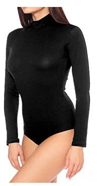 JADEA Body Lupetto Donna Manica Lunga Cotone Elasticizzato. Disponibile in Vari Colori