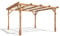 Dunster House Wooden Pergola 3 x 3 Metres Garden Plant Frame Kit Utopia