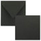 Quadratisches Einzelkarten-Set - 15 x 15 cm - mit Brief-Umschlägen - Kraftpapier Schwarz - 25 Stück - für Grußkarten & mehr - FarbenFroh by GUSTAV NEUSER