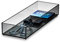 iDesign Schubladen Ordnungssystem, Schminktisch Organizer für Schublade aus der Signature Series by Sarah Tanno, kombinierbares Make-up Organizer Element aus Kunststoff, grau