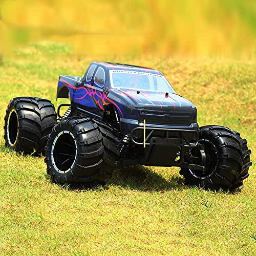 QHYZRV 1:5 Scale High Speed 80km/h 4WD Off-Road RC Car 2.4Ghz Remote Control Truck,Radio Controlled Off-Road Racing Car Monster Truck RTR With 32cc Gasoline Engine
