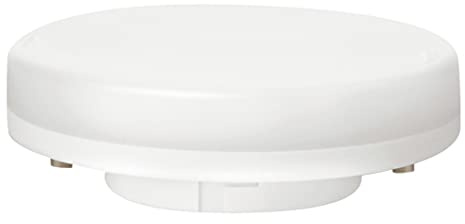 SYLVANIA LED-Lampe, GX53 Sockel, 470 Lumen, Cool White (4000 Kelvin), 5 Watt Leistung, 15000h Lebensdauer, 74mm Durchmesser, 25mm Breite, Klarer MicroLynx Kolben, 1er Pack