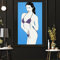 Hnyjyfa Mode-Cooles Mädchen-Pop-Art-Plakat Patrick Nagel Frau Malerei Vintage Illustration Wand Kunstdrucke Sexy Elegante Frau Poster Moderne Zimmer Schlafzimmer Dekor 0125185