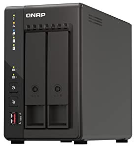 QNAP Unità NAS desktop a 2 alloggiamenti TS-253E-8G/8TB con unità IronWolf Seagate