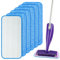 Reusable Mop Refill Pads for Flash Powermop, 6 PCS Mop Pads Machine Washable Microfiber Replacement Pads for Wet Dry Floor Cleaning Hardwood Laminate Floor