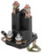 KIMISS Briggs And Stratton Solenoide di Avviamento Solenoide di Avviamento in Metallo Nero e Plastica 3 Poli Solenoide di Avviamento Universale 12V per 109946 146154 1753539