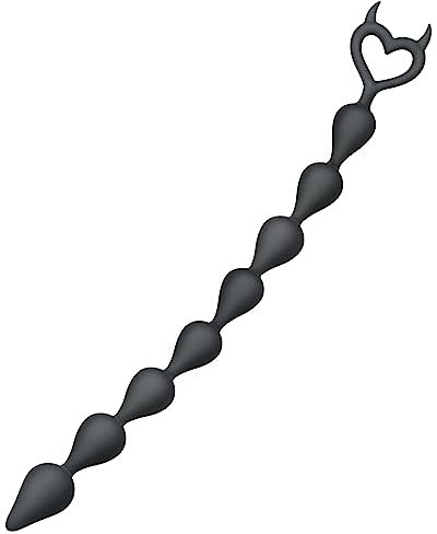 SXOVO 37CM Palline Anali Plug Anale Dildo Anale Dilatatore Anale Masturbatore Catena Anale in Silicone con 8 Sfere Sex Toy per Uomo e Donna (Nero)