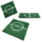 4 Dessous de Verre Football en Gazon synthétique - Décoration de Table Football - Mad Monkey