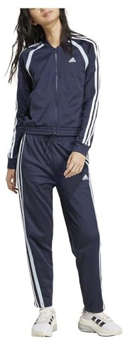 adidas Women's TEAMSPORT TRACKSUIT, legend ink/white, XXS Short