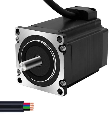 iMetrx Nema 23 1PCS Schrittmotor 76mm 2.2N.m 2.475V 4.5A Haltemoment 2-Phasen 4-Draht 1.8 Deg für CNC-Mühle-Kit oder 3D-Drucker