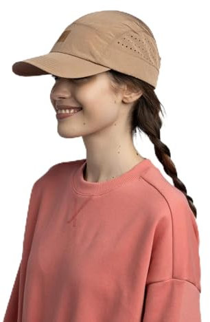 Buff Speed Cap Solid Laufmütze Atmungsaktiv Ultraleicht erhältlich in zwei Größen und verschiedenen Farben (IT, Text, S, M, Coyote), braun