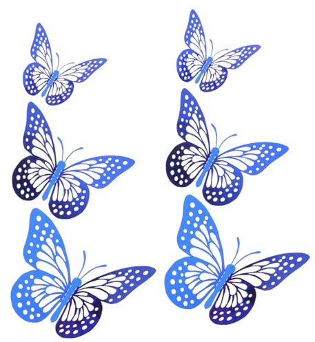 DOITOOL 240stücke Schmetterling Wandaufkleber Dekorative Wandtattoos Für Kinderzimmer Und Einfach Anzubringen Mit Abnehmbaren Klebepunkten Für Hochzeiten Und Feiern