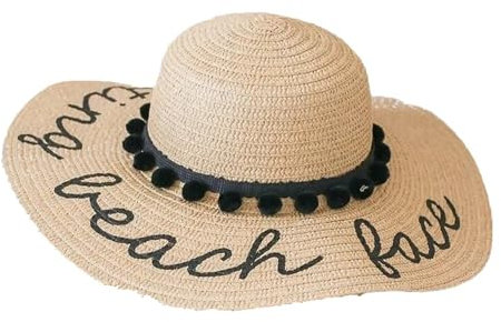 Sombrero para El Sol Personalizado para Mujer,Regalo De Despedida De Soltera,Disquete Plegable De ala Ancha,Sombrero De Paja UV,Sombrero De Playa para Viajes En Piscina Al Aire Libre De Verano Pa