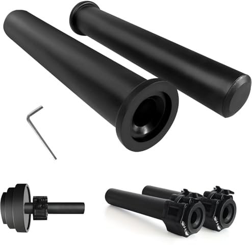 Standard Olympic Barbell Adapter Sleeve: Converts 1 inch Standard Weight Plate Posts to 2 Olympic Weight Plate Posts - Perfect for Deadlifts & Squats