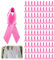 Lot De 100 Broches En Forme Ruban Rose Cancer du Sein Octobre Rose De Ruban En Satin Avec épingles à Nourrice Pré-DéCoupé,Ruban Rose - Pour Sensibilisation Au Cancer Du Sein Rose En Ruban Satiné