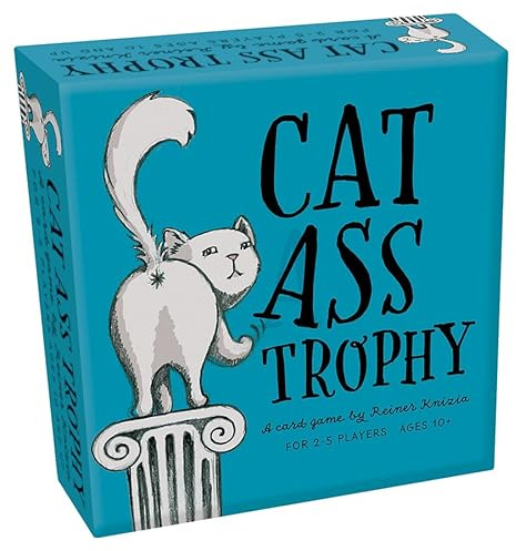 Cheatwell Games Cat-Ass-Trophy | A Card Game About Rather Naughty Cats | For Ages 10+ 2 to 5 Players, Orange and Black