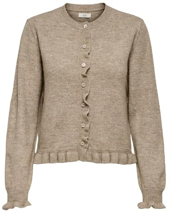 JDY Damen Jdyletty L/S On Frill Cardigan KNT Noos Jdyletty L/S On Frill Cardigan KNT Noos (1er Pack)
