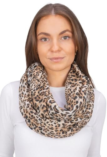 Seasons of April Leichter & weicher Damen Schal Leo Loop Schlauchschal - Gyda (Camel V82)