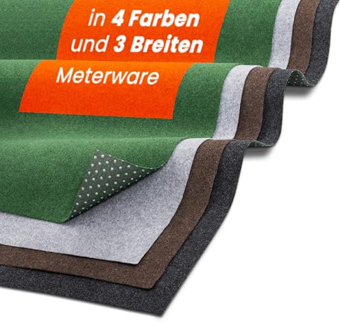 Midori Rasenteppich | Hochwertiger Balkonteppich 100 x 100 cm in Grün | Strapazierfähiger & wasserdurchlässiger Kunstrasen-Teppich mit Noppen