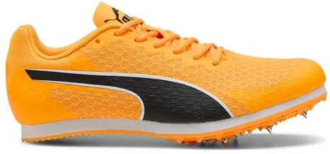 Puma Kids Evospeed Star 9 Junior Running Shoes Spikes Sun Stream-Puma White-Black - Orange