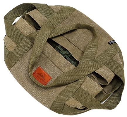 Dutch Oven Bag - Heavy Duty Canvas Storage Bag with Padded Lining and Carrying Straps | Multifunctional Outdoor Organizer for Garden, BBQ, Picnic, Kitchen Utensils and F