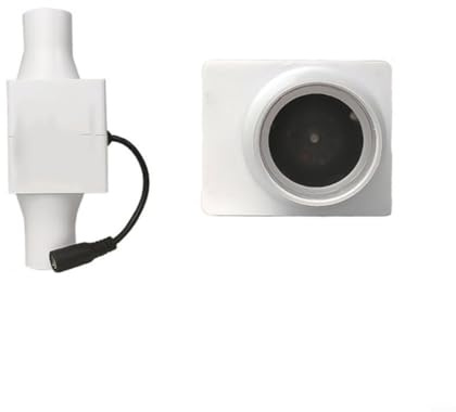 Fauhapyway 12 V geräuschloser Inline-Abluftventilator-Motor für Badezimmer-Heizung, Kühlung, Luftzirkulation (25 mm)