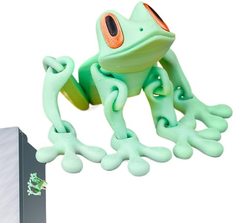 3D Gedruckter Magnetischer Frog Kühlschrankmagnet, Cartoon-Magnetaufkleber Mit Absorbierendem Frog, Lustige Frog-Kühlschrankmagnete, Dekoration Für Zuhause Und Büro