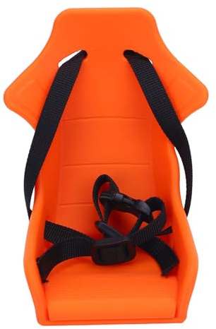 WIHFHGZ Siège Porte - Poupon Vélo Avant, Plastique Jaune, Sangle Réglable, Pliable - Accessoire Universel, Panier Vélo Electrique, Idéal pour Enfant et Bébé (Orange)