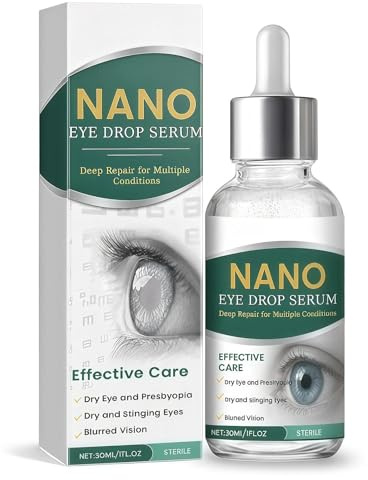 Brightening Dry Eye Drops, Nano Eye Drops Serum, Relieve Eyes Fatigue, Lubricating Drop for Dry Eyes Contact Lenses, Gentle and Effective, Artificial Tears