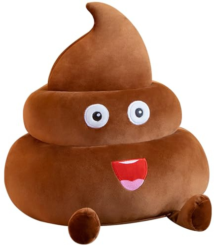 CAKEEYUM Kackhaufen Kissen, 35 cm, süße Kackhaufen Plüschkissen, weich und hautfreundlich, lustiges Kissen in Kackhaufenform, Geschenke für Freunde, Zuhause, Büro, Café Dekoration