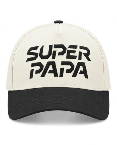 Hatwell Super Papa Basecap für Herren, Vater Geschenk, Verstellbare Kappe | Geschenk für frischgebackene Väter, Papa, Ehemann und Opa. Lustige Snapback Basecap mit bequemer Passform für jeden Tag
