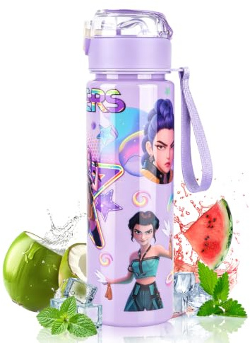 Techpinmin Gourde avec Paille 700ml, Bouteille d'eau | Water Bottle convient pour l'apprentissage, les activités de plein air, les voyages et la remise en forme