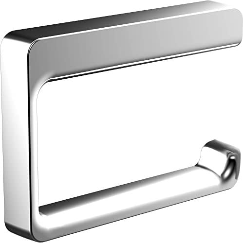 EMCO Trend Papierhalter ohne Deckel, eleganter Toilettenpapierhalter zum Schrauben aus Metall, hochwertiger Klorollenhalter, chromfarben, Chrom