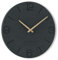 FLEXISTYLE Wanduhr ohne tickgeräusche ECO 30cm, Wohnzimmer, Schlafzimmer, in Europa hergestellt (Schwarz 3)
