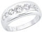 s.Oliver Damen-Damenring 925er Silber 7 Zirkonia 56 Silber 32013185
